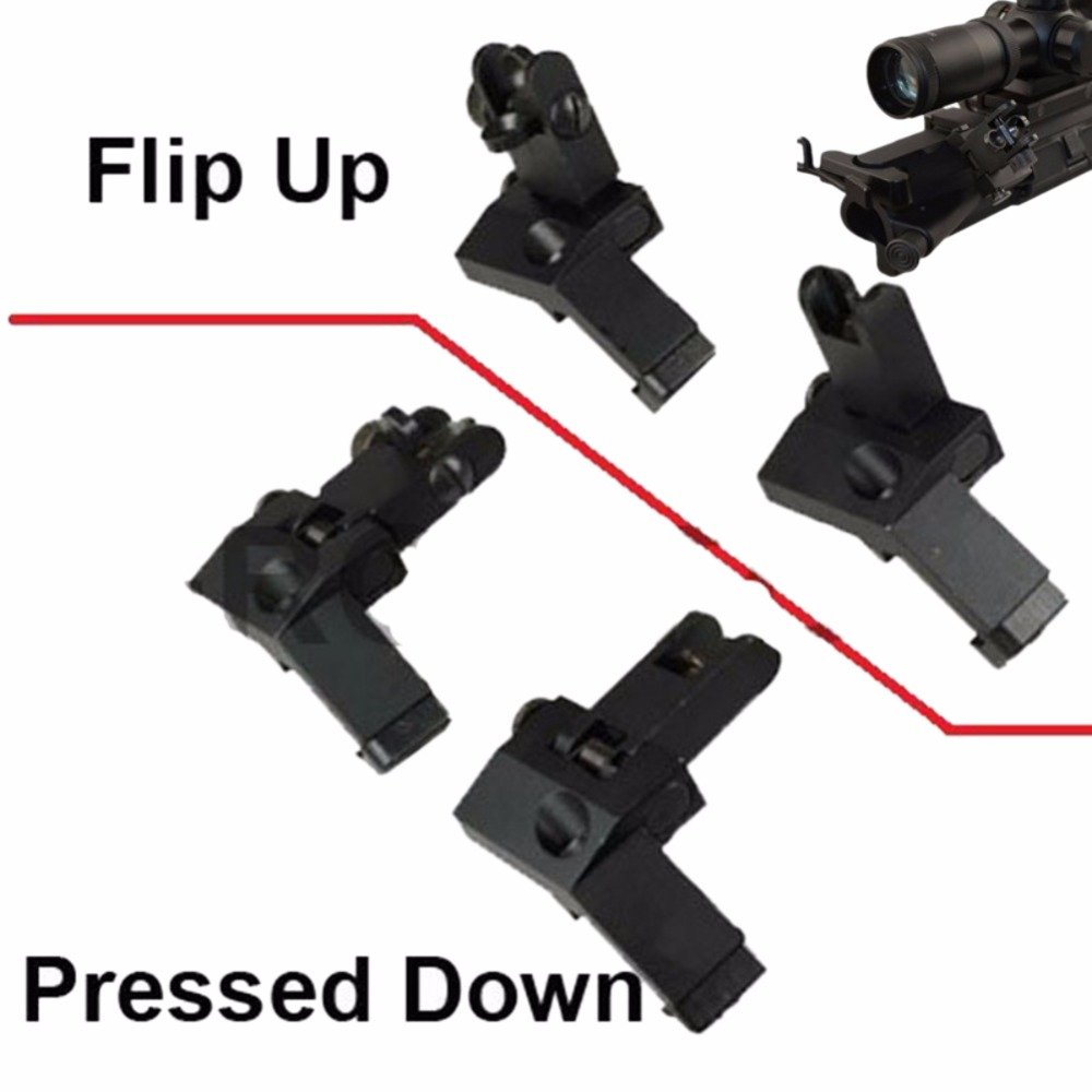 Tactical AR15 AR 15 AR-15 Przód i Tył Flip 45 Przesunięcie Stopnia Szybkie Przejście Backup Iron Sight