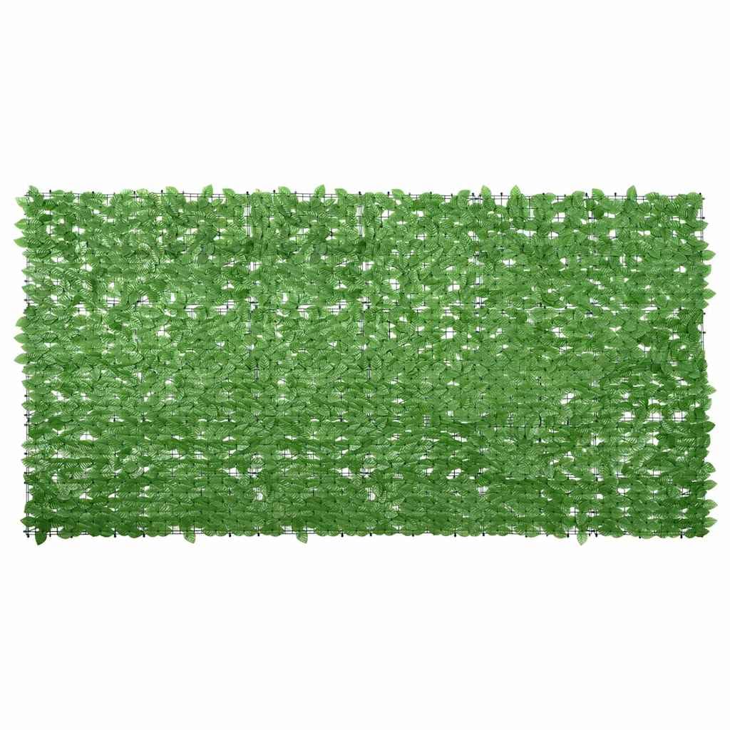 vidaXL Balkon Sichtschutz mit Grünen Blättern Windschutz Balkonverkleidung Balkonbespannung Sichtschutzhecke Terrasse Zaun 300x150cm