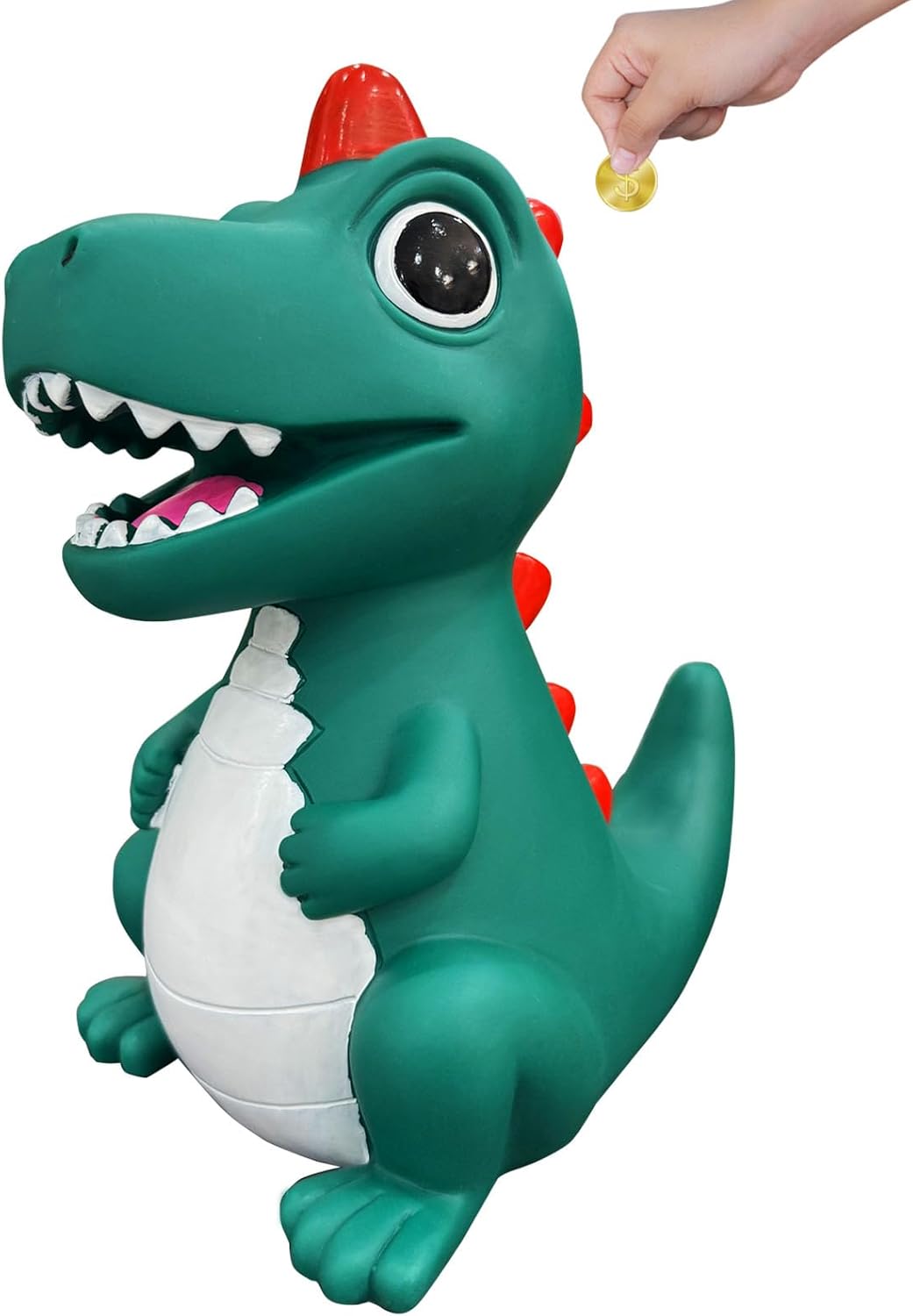 Lirunshe Dinosaur Piggy Bank for Boys, Unbreakable Plastic