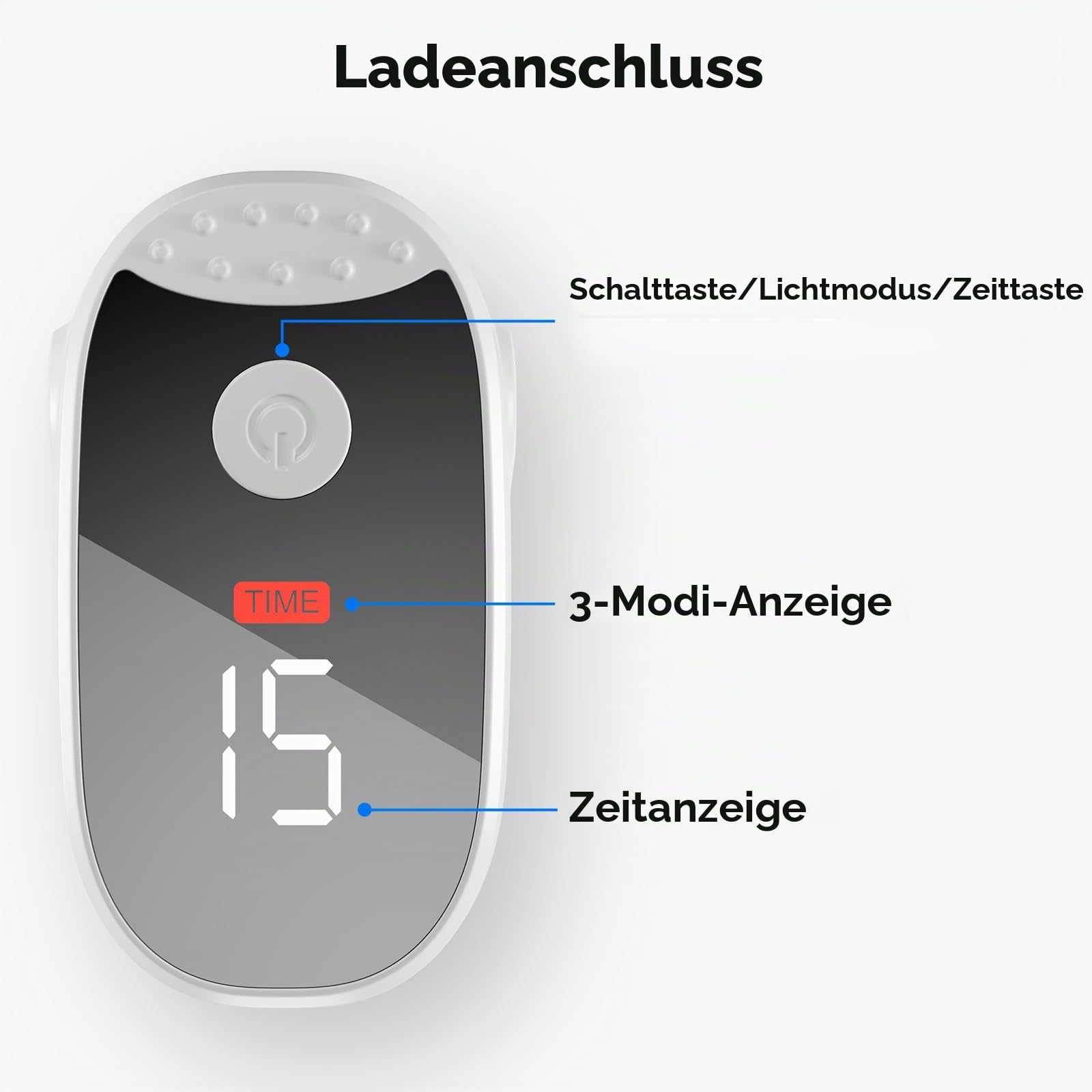 Nagelpflege Gerät für mehrere Zehennägel & Fingernägel, Nagelreinigungs und Pflegegerät mit timer
