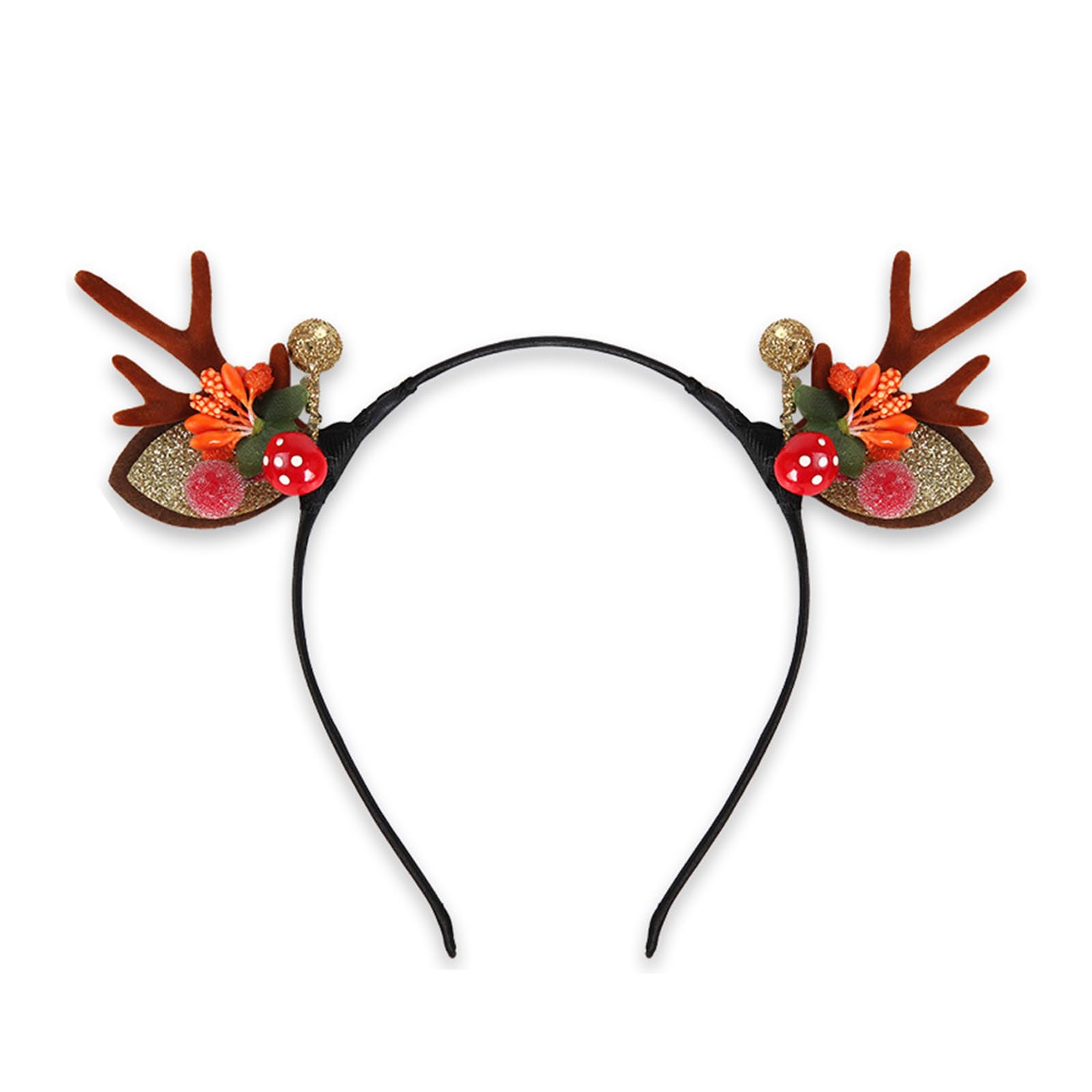 MICFENY Reindeers Antlers Headpiece For Adults Festives Costume Parties Decorations Comfortable Wear
