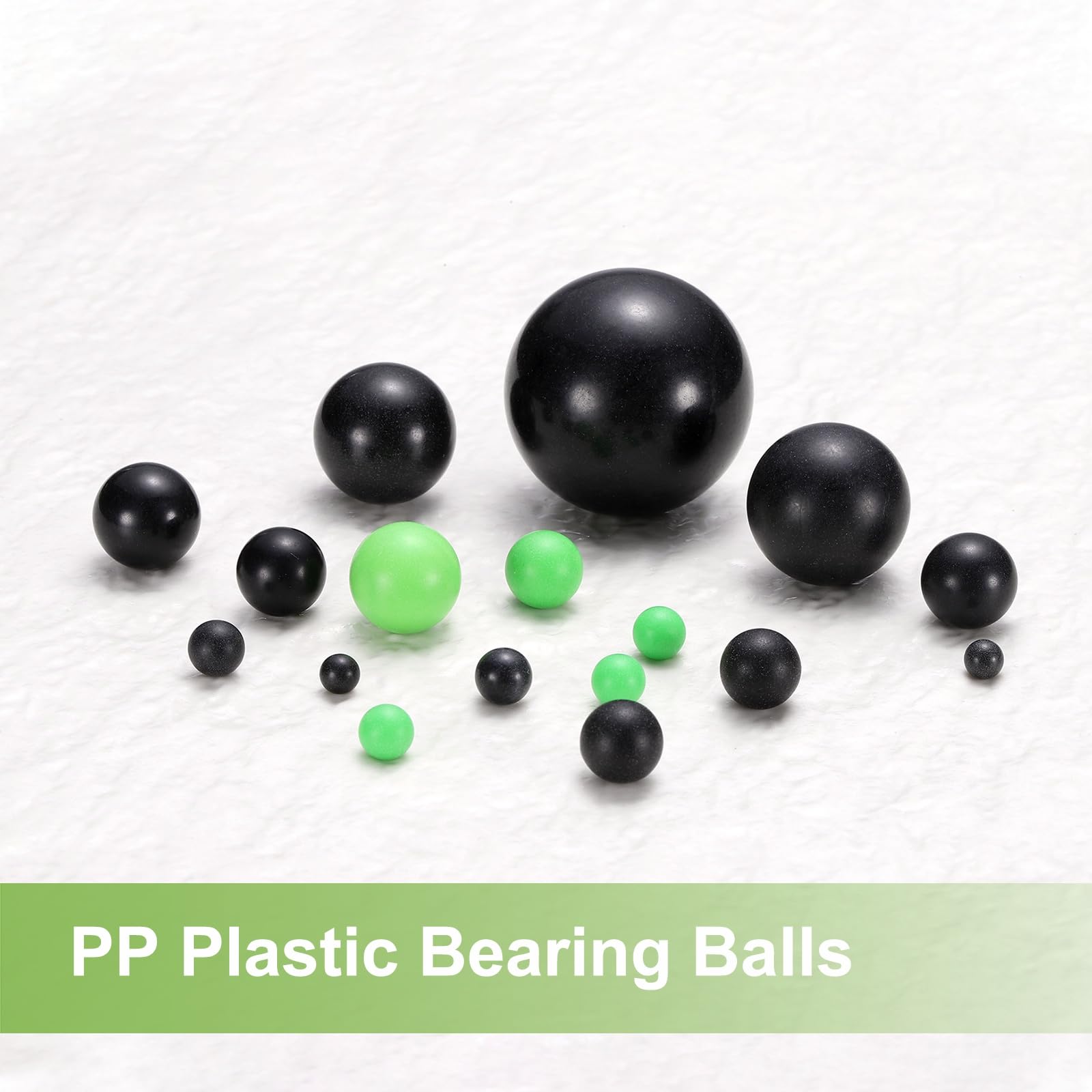Bolas De Cojinete De Plástico POM 30mm, Plástico Macizas, Precisión G2, Negro