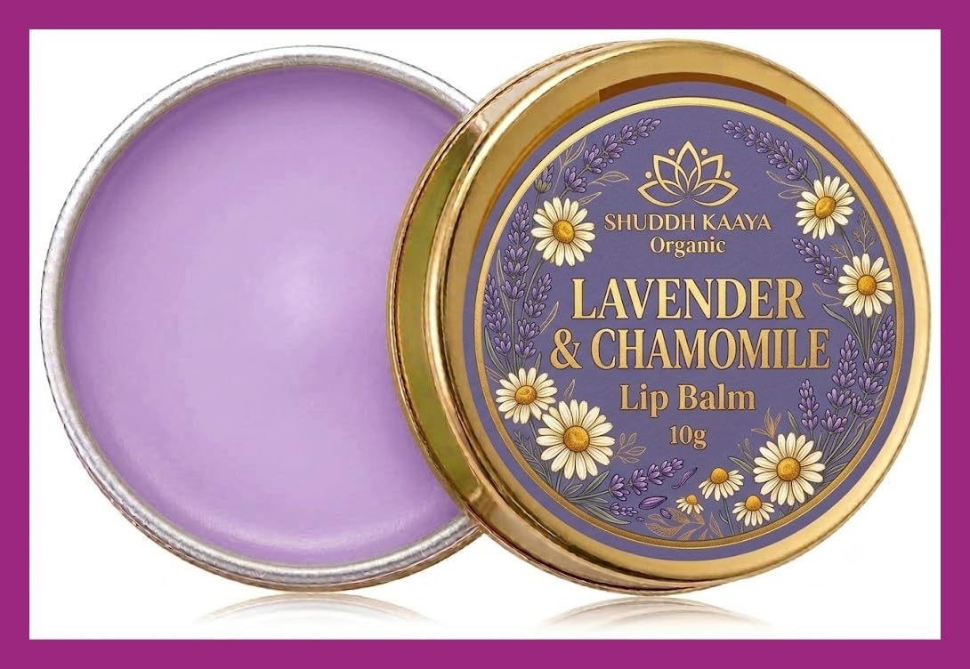 Organic Lavender & Chamomile Lip Balm – Calming & Nourishing Lip Care for Dry, Chapped Lips (10g)-image-33
