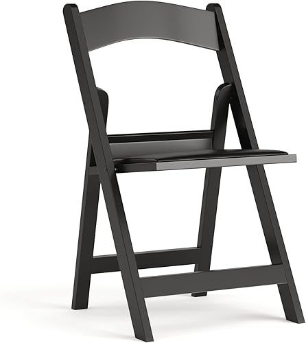 Miniatura 23 de Flash Furniture Hercules™ Series Silla plegable, de resina negra, paquete de 2, capacidad de peso de 1,000 lbs, ligera y cómoda para eventos Negro