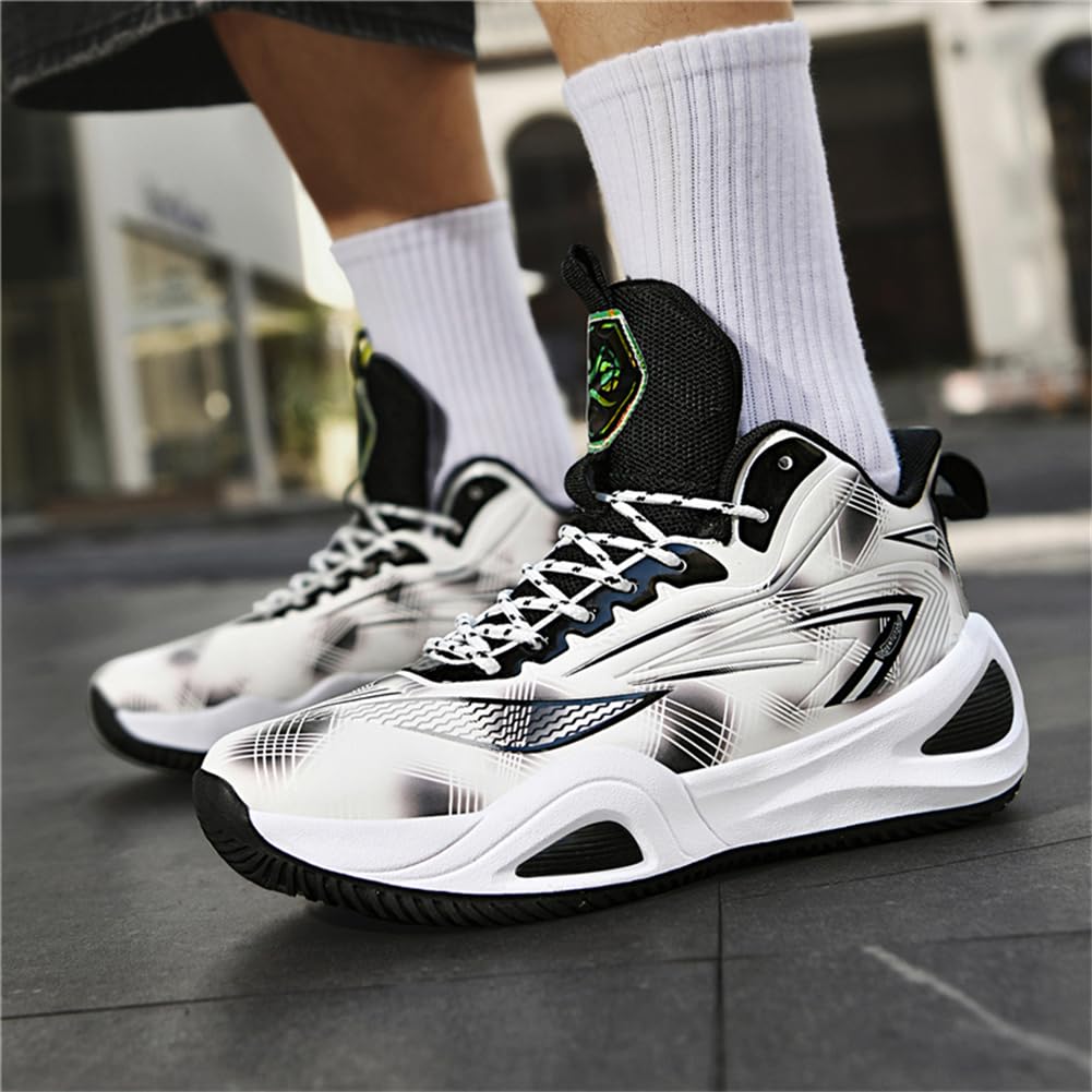 Basketballschuhe Herren Damen Mode Sportschuhe Walkingschuhe Leicht Sneaker rutschfest Verschleißfest glattem Mesh-Oberfläche Trainingsschuhe Gr. 36-45