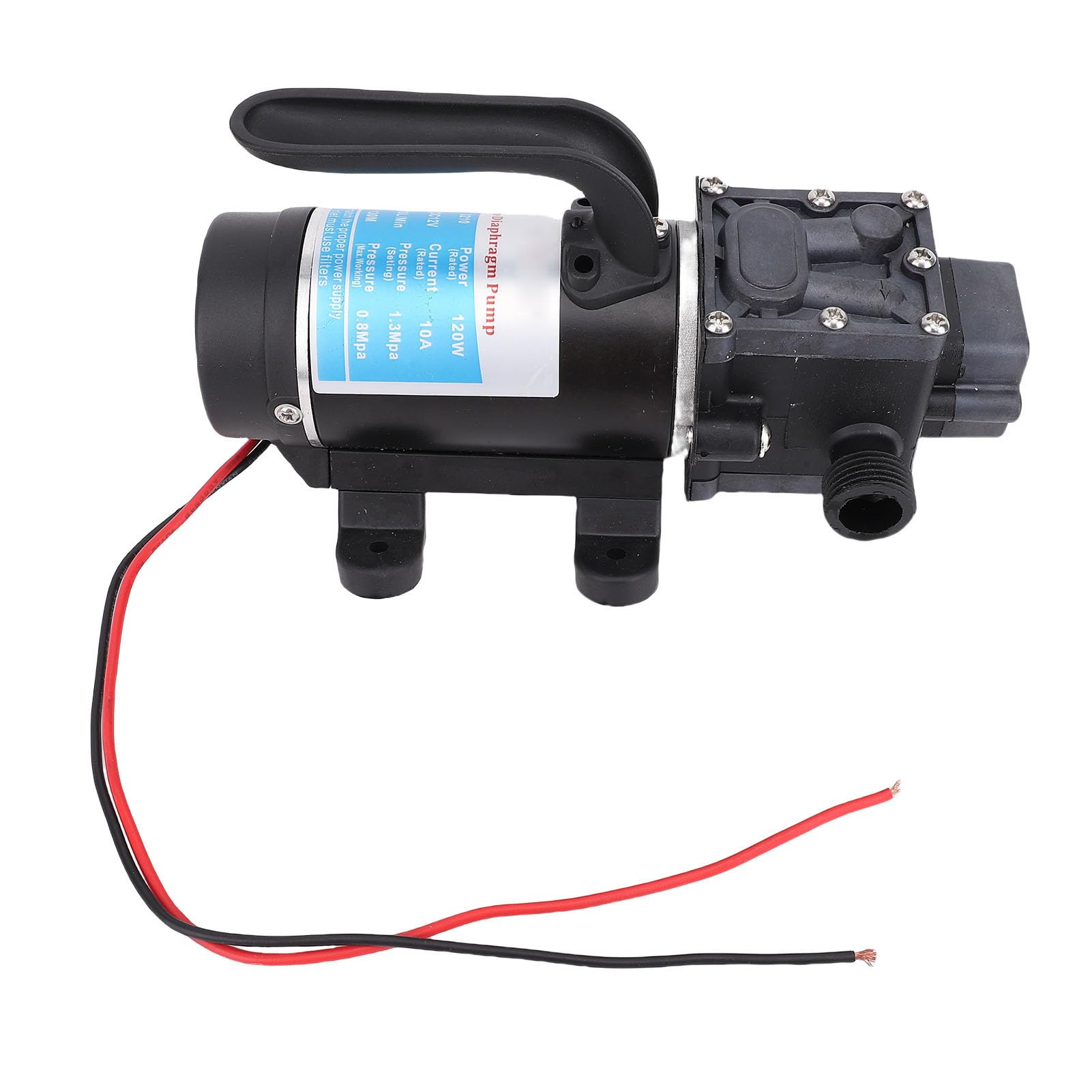 SEAFRONT Elektryczna Pompa Membranowa 120 W G1/2 Głowica 130 M Samozasysająca Pompa Wodna o Ciśnieniu 45 PSI Przepływ 4 GPM dla Kamperów Zaopatrzenie W wodę Gospodarstwa Domowego