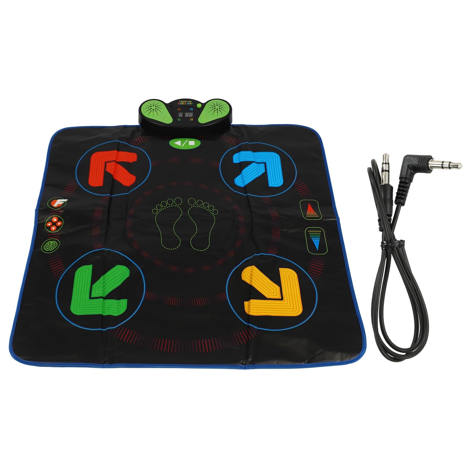 Pad da Ballo per Musica Elettrica Regolabile con 3 modalità di Gioco Pieghevole per Bambini e Famiglie Materiale PVC 90 X 90 Cm