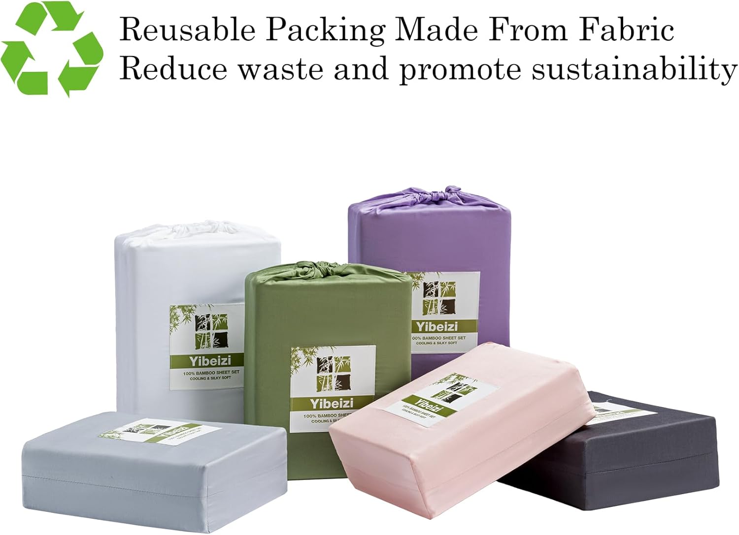 Yibeizi Olive Green 100% Viscose Derived from Bamboo Sheet Set King Size, 4 Pieces Cooling Silky Bed Sheets for Hot Sleeper, Luxury Soft Deep Pocket Fitted Bedsheets - Image 6