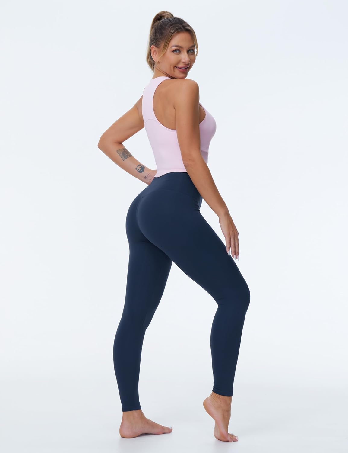 THE GYM PEOPLE Women's High Waist Yoga Leggings Ultra Stretchy Soft Breathable Tummy Control Running Workout Pants - Image 6