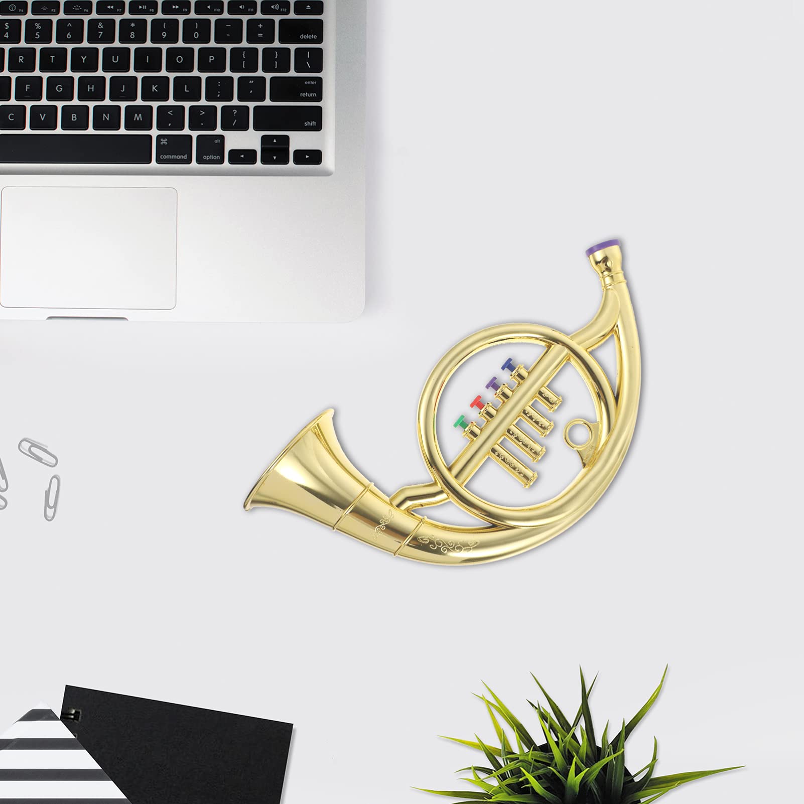 Amazon.co.jp: EXCEART サックス フレンチホルン 管楽器 おもちゃ