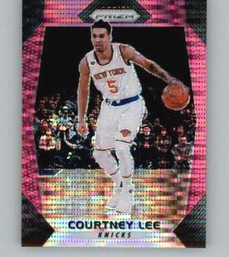 2017-18 Panini Prizm Prizms Pink Pulsar #274 Courtney Lee 42 New York Knicks NBA Basketball Trading Card