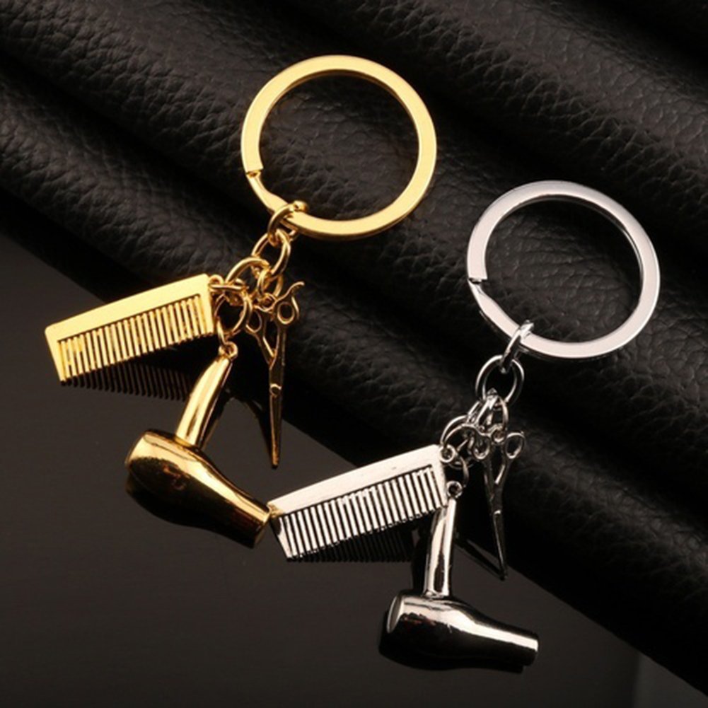 Porte-clés coiffeur solide pour ne plus perdre les clés du salon de coiffure