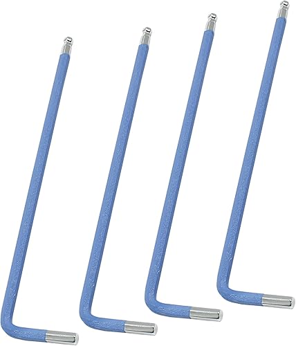 Miniatura 6 de Juego de llaves Allen de extremo de bola naranja de 0.197 in, 25 ángulos, 4 piezas