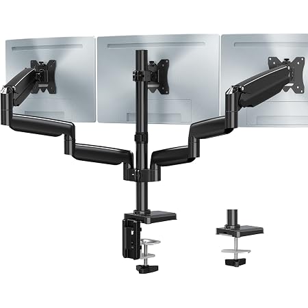 Amazon.com: MOUNT PRO Triple Monitor Mount, 3 Monitor Desk Mount for ...