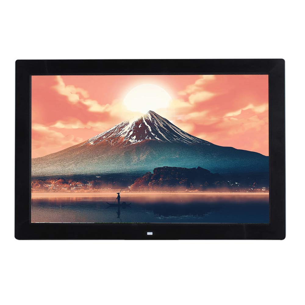 MYUYEE 17-Inch Digital Photo Frame - Wall-Mounted High-Definition Video Advertising Display - Black (Black-17 Inches)