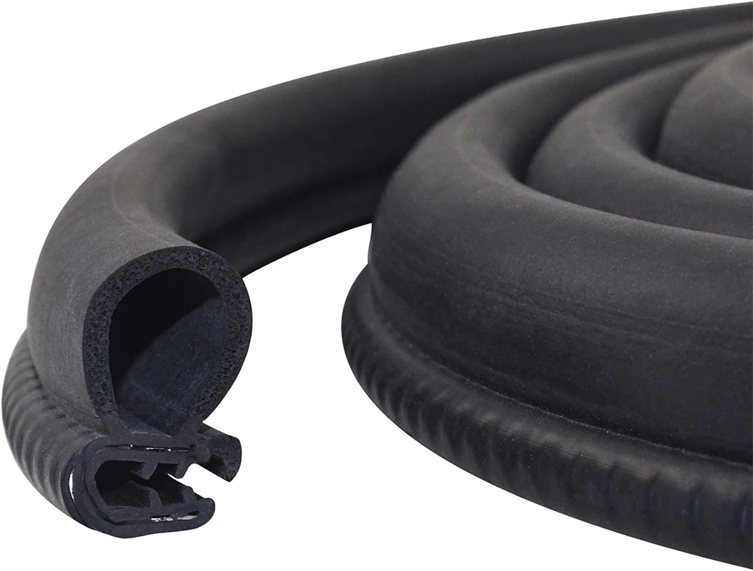 SYDA Car Door Rubber Seal Strip Trim Seal with Side Bulb ,118" inch 3 Meter Car Door Edge Guards U Shape Edge Trim Rubber Seal ,for Cars, Boats, RVs, Trucks, and Home Applications 17mm X 28mm