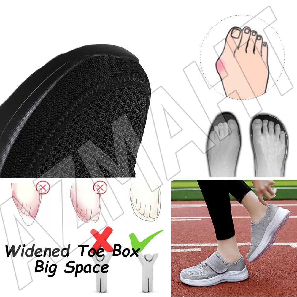 Scarpe Comode Anziani Sandali Larghi Comodi Scarpa Diabetica Donna Scarpe Anziani Donna Scarpe Elasticizzate Donna Piede Pianta Larga Donna