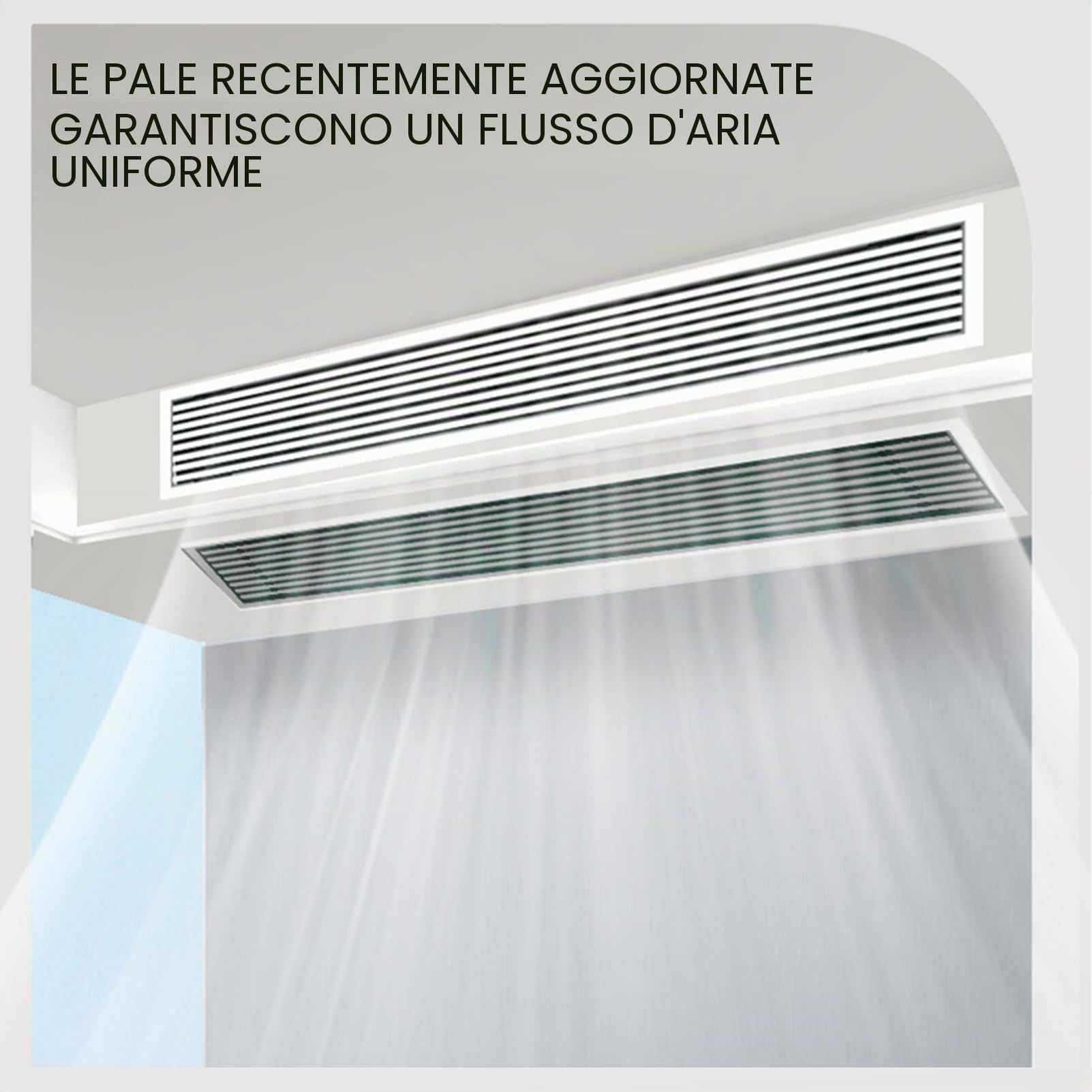 Griglia Decorativa di Uscita dell'Aria dell'Aria condizionata centralizzata in ABS,Griglia di Ventilazione delle persiane,Copertura Regolabile per Presa d'Aria Laterale o a soffitto
