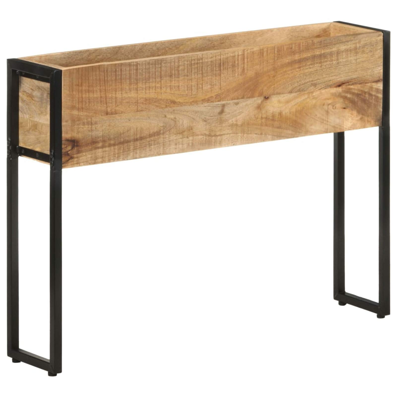Jardinière en bois de mangue Tidyard Gecheer 90x20x68 cm pour légumes et fleurs