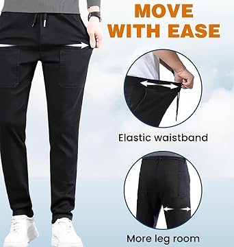 Men Comfy Cargo Pants Multipants - High Stretch Multi-Pocket Durable Cargo Pants Comfort Fit Stretch Cargo Pant