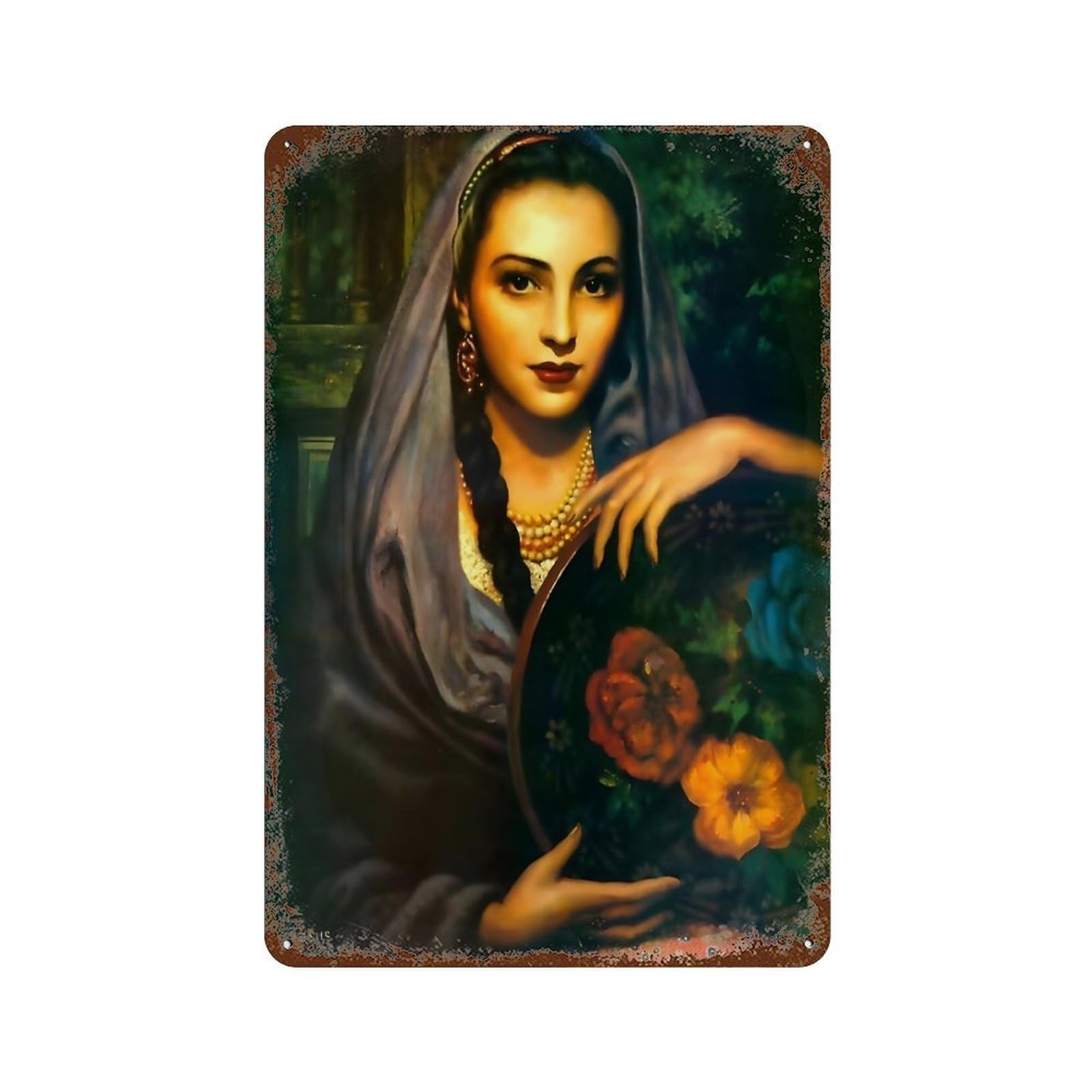 xiaoxiaoshen Jesus Helguera Mexican Painter (10) Wall Decor Art Metal Tin Poster Modern Home Decor Art Home Bar Shop Decorations Vintage Sign 30x20cm