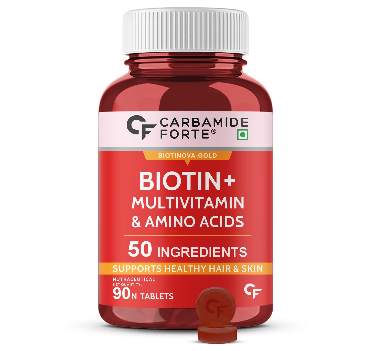 Carbamide Forte Biotin+ with 50 Multivitamin+ Tablet