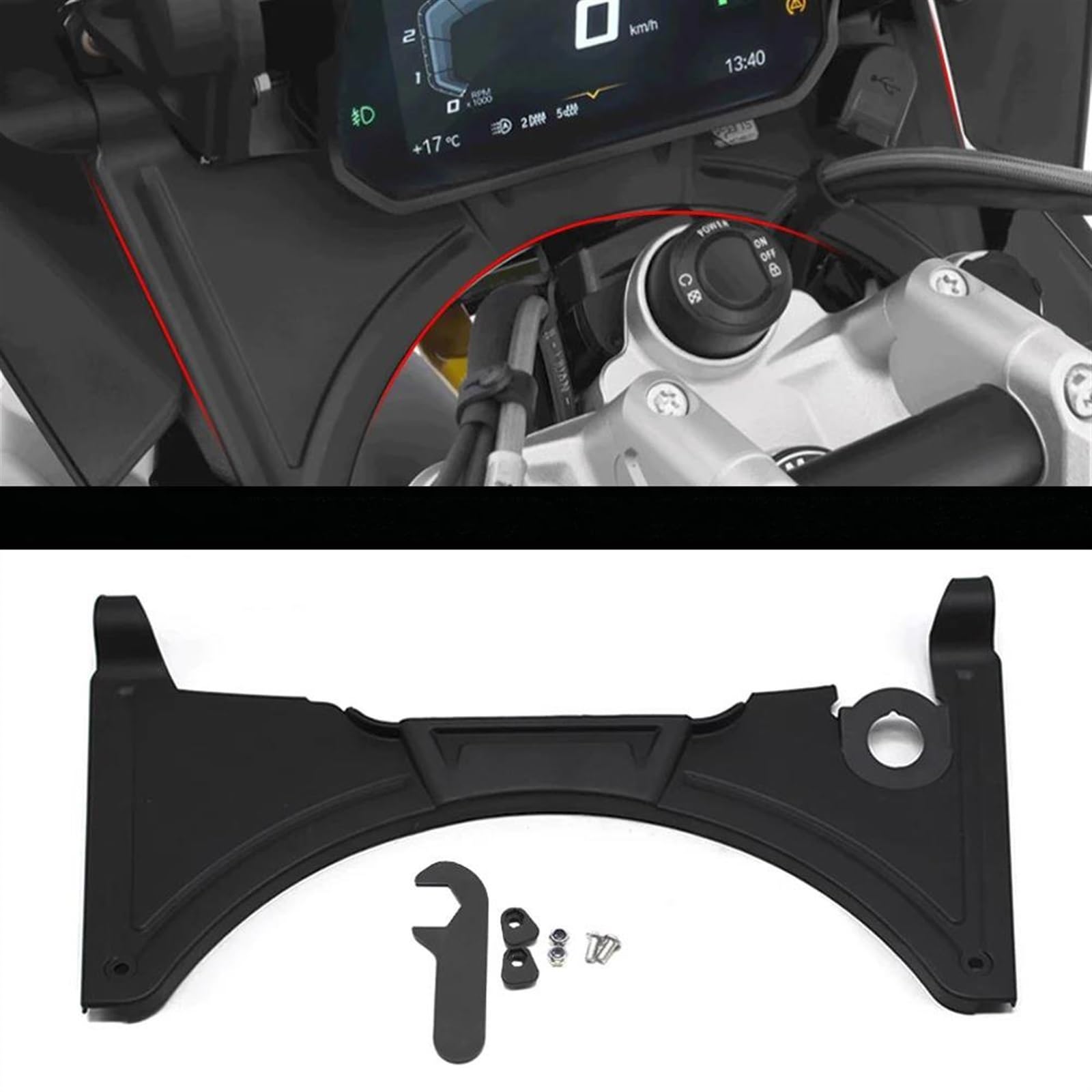 Aileron AéRodynamique Carénage Carénage De Cockpit De Moto pour BMW R1200 R1250GS ADV Adventure R1250 GS 2018 – 2022 Déflecteur De Fourche Ascendant pour R1200GS LC