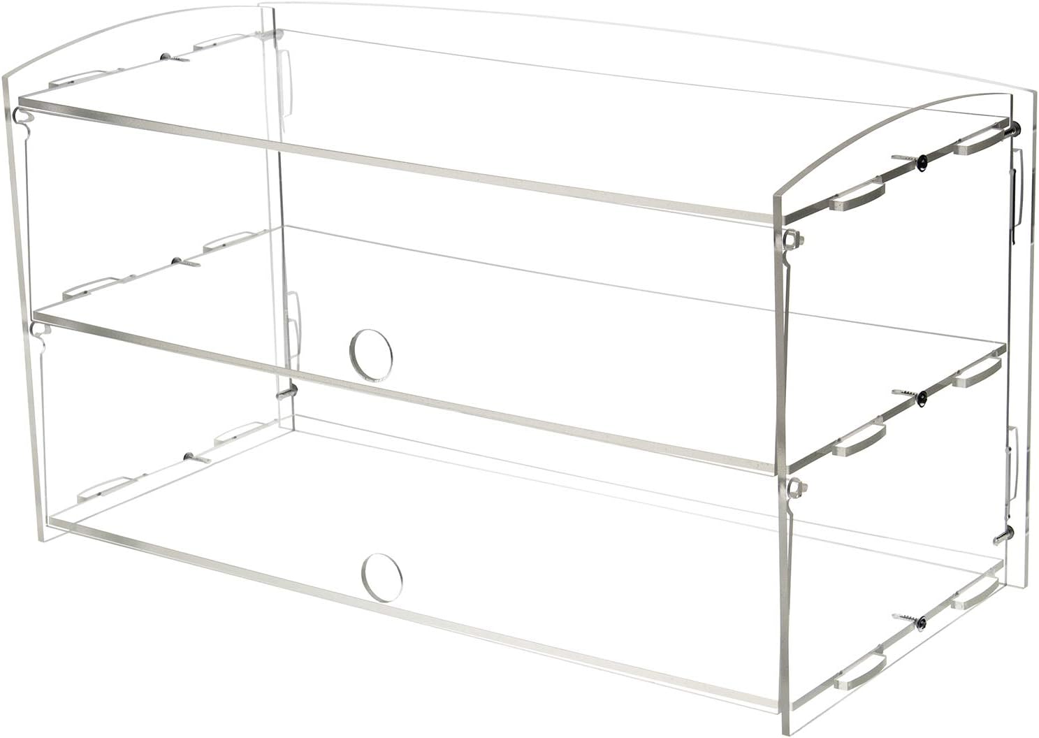 AJO Acrylic Pastry Display Case for Deli Bakery Convenience Stores Display (2 Tier)