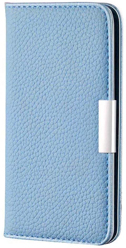 Housse antichoc iPhone 12 Pro Lychee magnétique avec béquille et porte-cartes