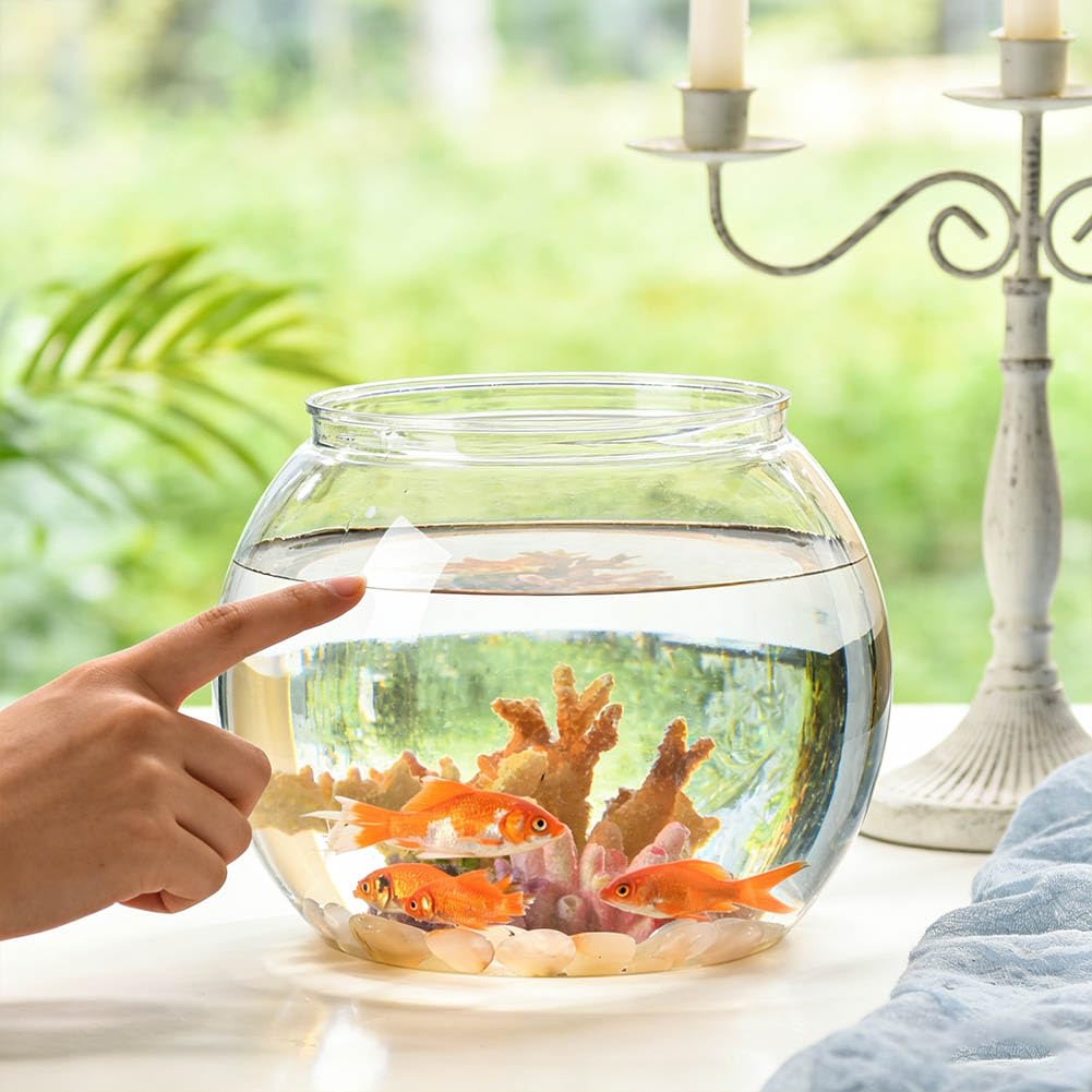 Serbatoio di pesce, Desktop ornamentale design sferico, acquario moderno acqua fredda, paesaggio miniatura acquario per animali domestici