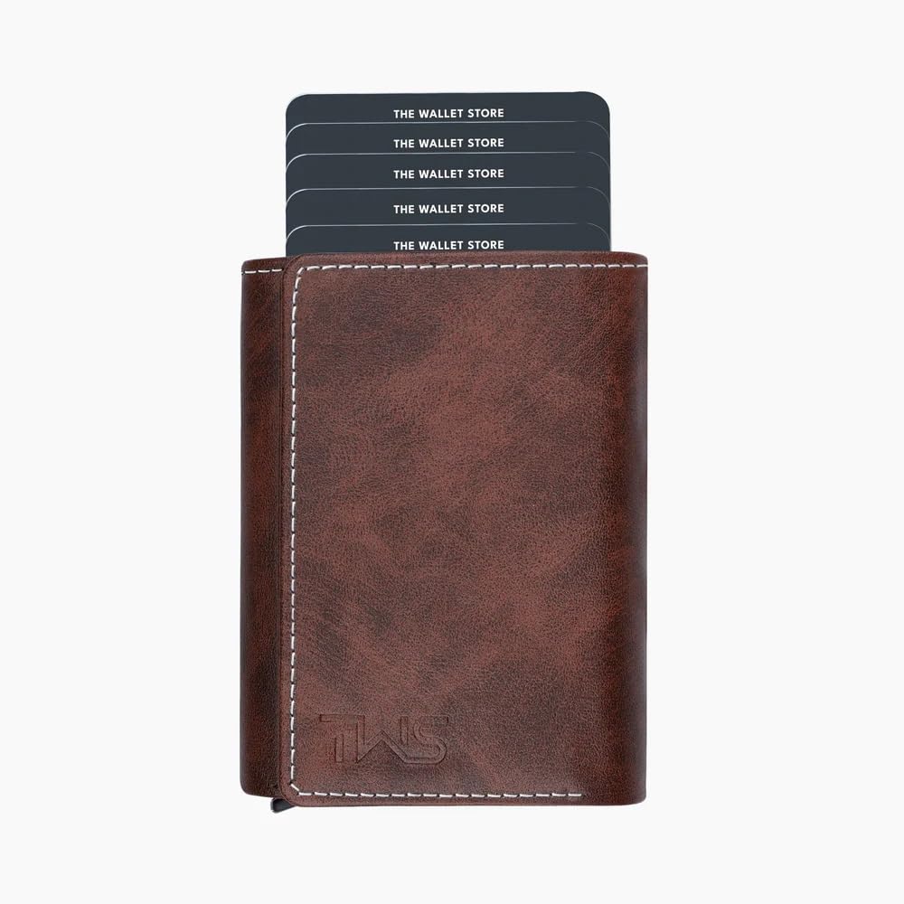 The Wallet Store Maverick RFID Protected Wallet CardHolder - Brown