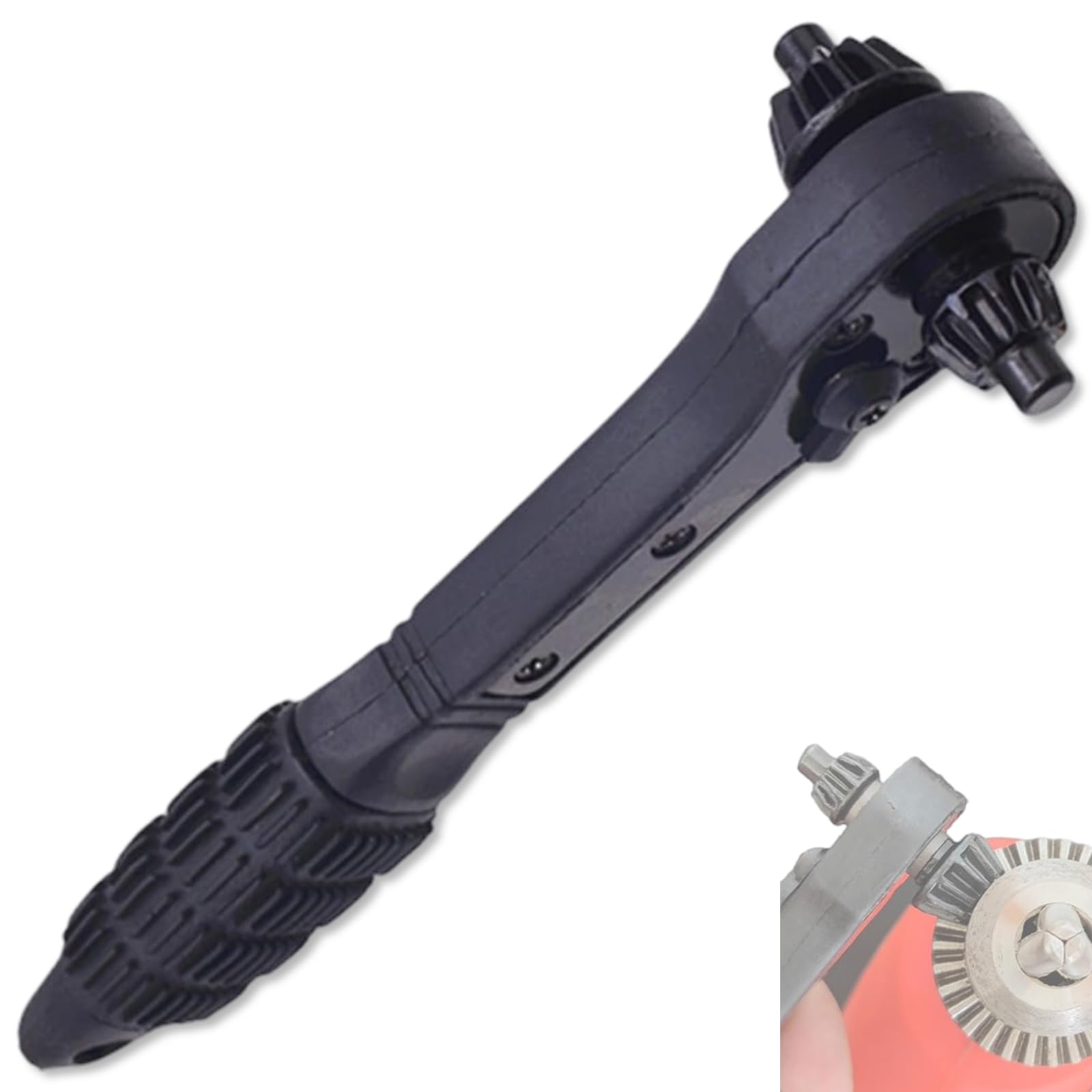 2-in-1 Drill Chuck Ratchet Wrench - Power Tool Accessory -1
