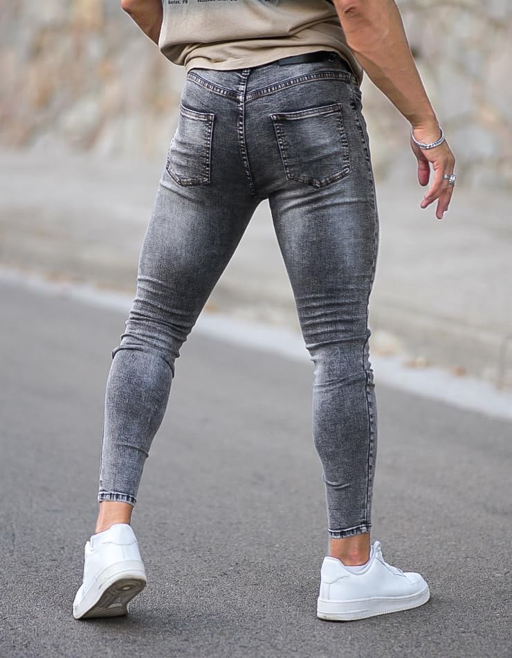 GINGTTO Mens Skinny Jeans Stretch Denim Jeans for Men - Image 4