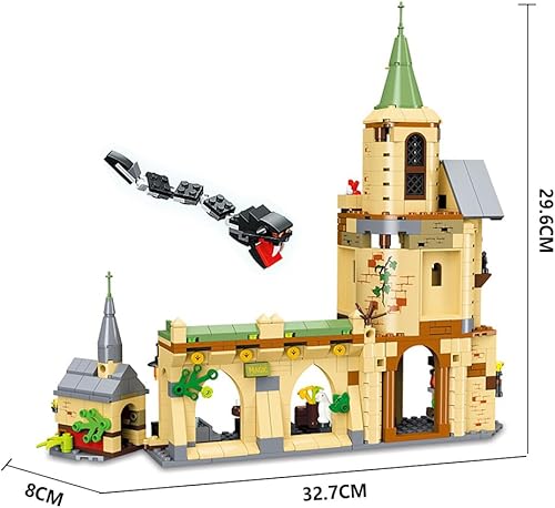 Miniatura 9 de MISINI M6015 Juego de bloques de construcción para patio mágico, 540 piezas MOC Creative Block Castle Tower Toy Kit, regalo STEM para niños, adultos