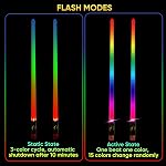 Light Up Drum Sticks Rechargeable Drumsticks, 15 Color Changing LED Drum Stick Glow In The Dark Personalized Musical Instrument Gifts for Drum Set Percussion Accessories