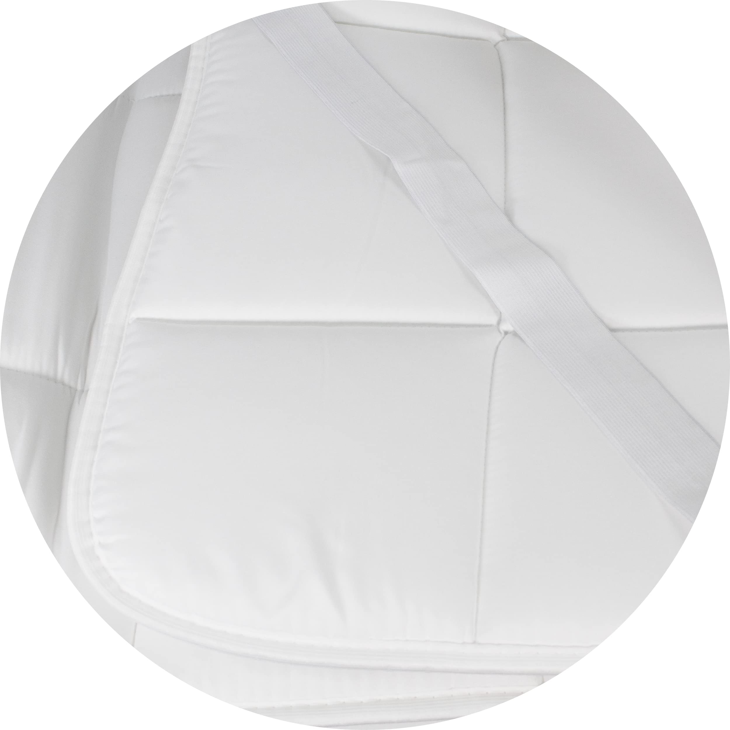 Topper Materasso Matrimoniale 170x200 cm Coprimaterasso Trapuntato Imbottito con Elastici Correttore Materasso Made in Italy