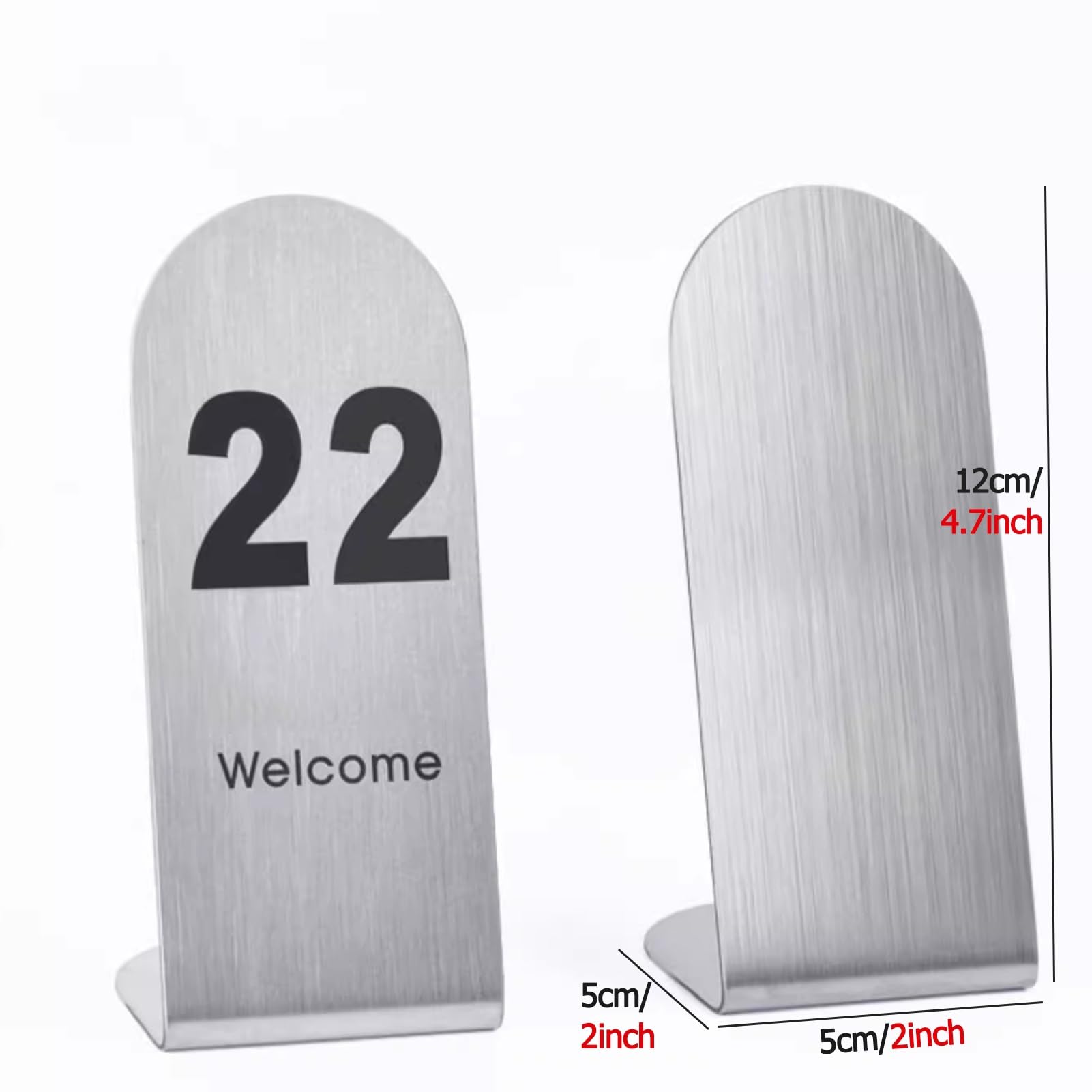 Numéro de Table Porte-Cartes De Visite pour Bureau, Métal Elégant Cartes De Table/Porte-numéros De Table, Mariage Fête Utilisation Lors D'événements Au Restaurant(1-50(5X5X12CM))
