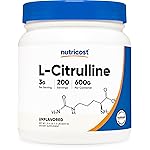 Nutricost Pure L-Citrulline (Base) Powder (600 Grams) (3 Bottles)