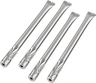 BQMAX BBQ Replacement Parts for Broil-Mate, Huntington and Sterling Gas Grills, Tube Burner Stainless Steel Grill Burner Replacement Parts, 15 3/4 inch (4-Pack)