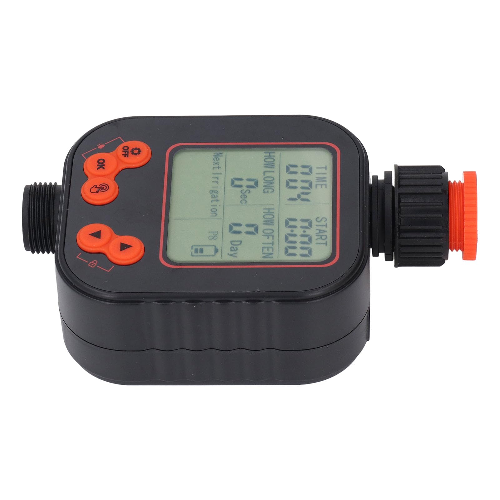 Timer Irrigatore 1 Zona, Timer Rubinetto Programmabile con Filettatura Femmina G3/4, Timer Irrigazione Tubo Giardino per Prato,Goccia Vasi, Cortile, Esterno, Controller Automatico