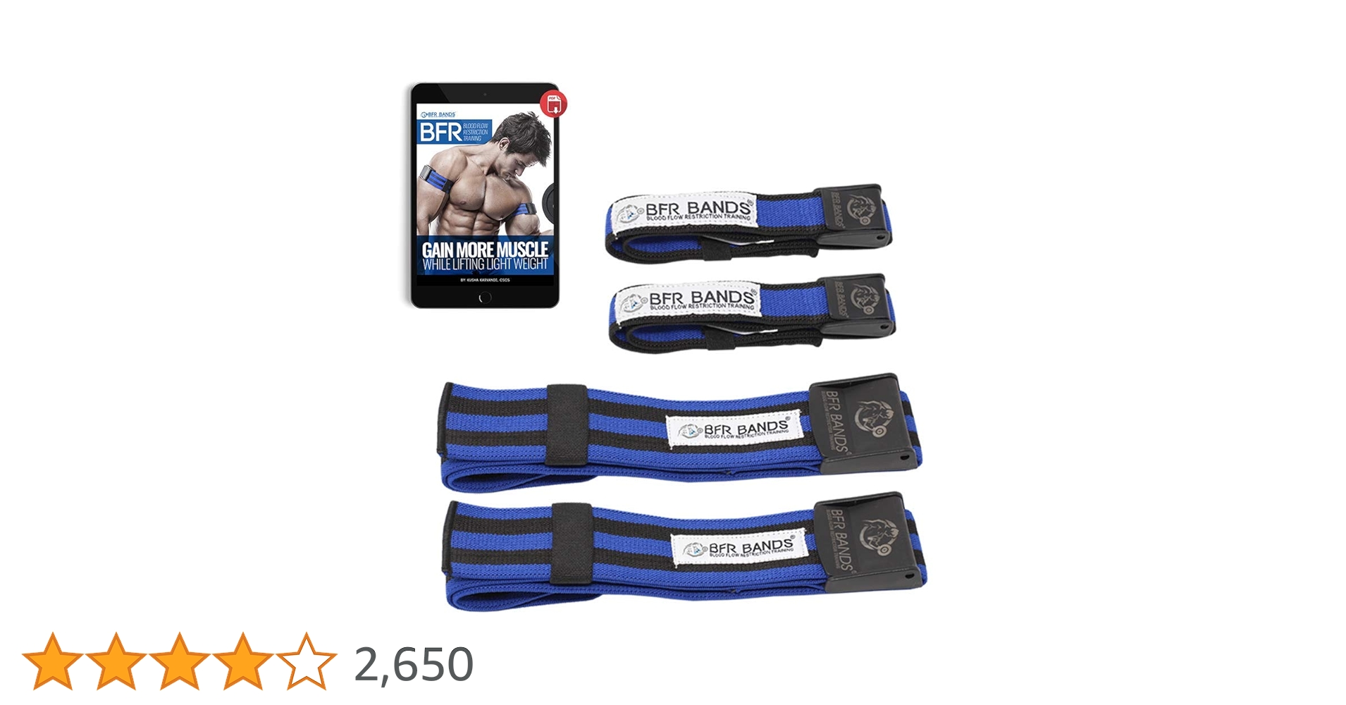 Amazon.co.jp: BFR BANDS PRO 腕と脚用血流制限バンド 4本セット