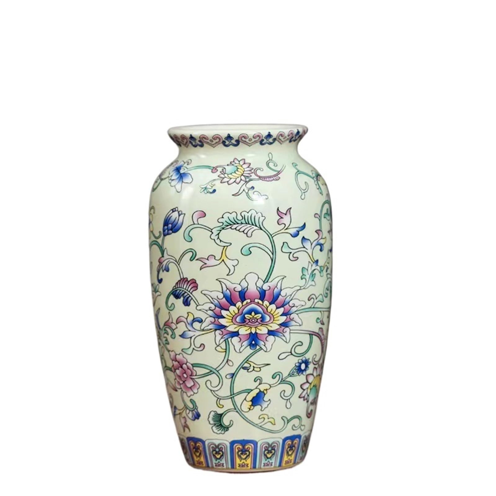 Vases for Flowers Small Ceramic Vase For Handmade Elegant Vintage Painting Enamel Glazed Porcelain Decorative Vases For Office Home