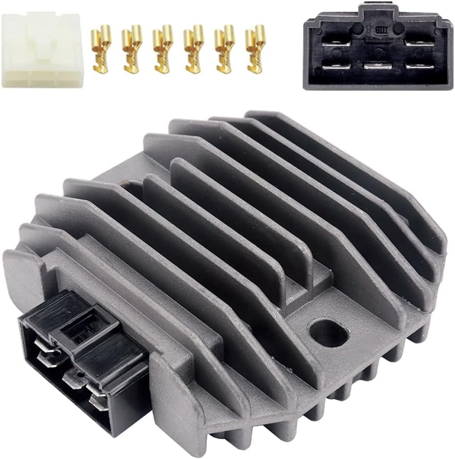 Replace 4JH-81960-01-00 YINNCKE Voltage Regulator Rectifier Fits for Yamaha FZR 600 600R FZ6R FZ 6R YZF R1 R6 R6s 1000R Thunderace VX 600 700 V-Max SX SRX VT Venture MM 600 Mountain Snow Mobile