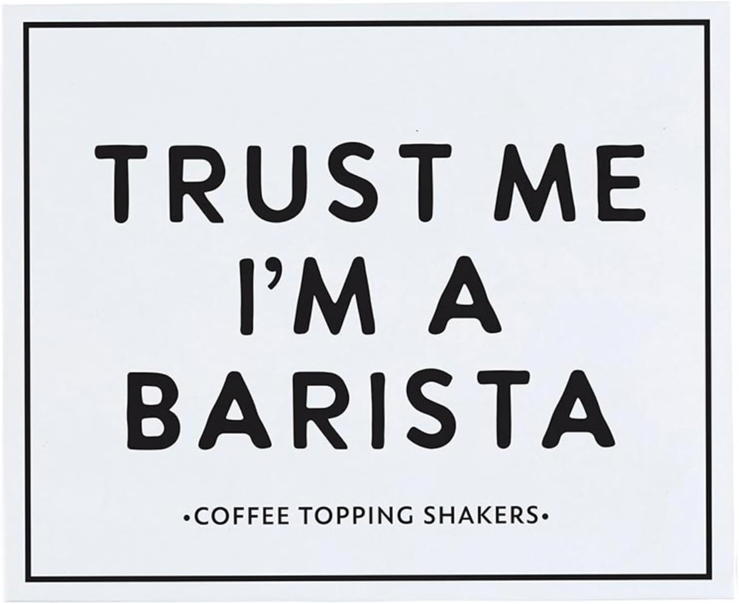 Santa Barbara Design Studio Coffee Gifts Topping Shaker Gift Book Box, 2 Shakers, I'm a Barista