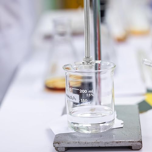 Miniatura 8 de PRETYZOOM Agitador de laboratorio de cuchilla de agitación de acero inoxidable Agitador de varilla de mezcla agitador herramienta de agitación