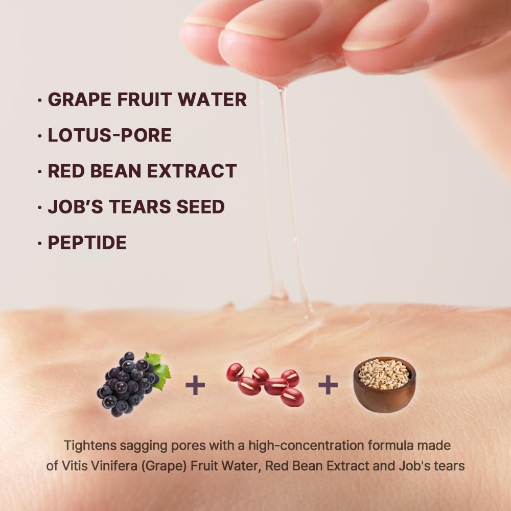 HEVEBLUE Pot Pore Tightening Podo Ampoule - Pore Tightening, Korean Skincare, Hypoallergenic, Moisturizing, Pore Care, Face Serum, Skin Density Improvement, Skin Elasticity, Mother's Day Gift