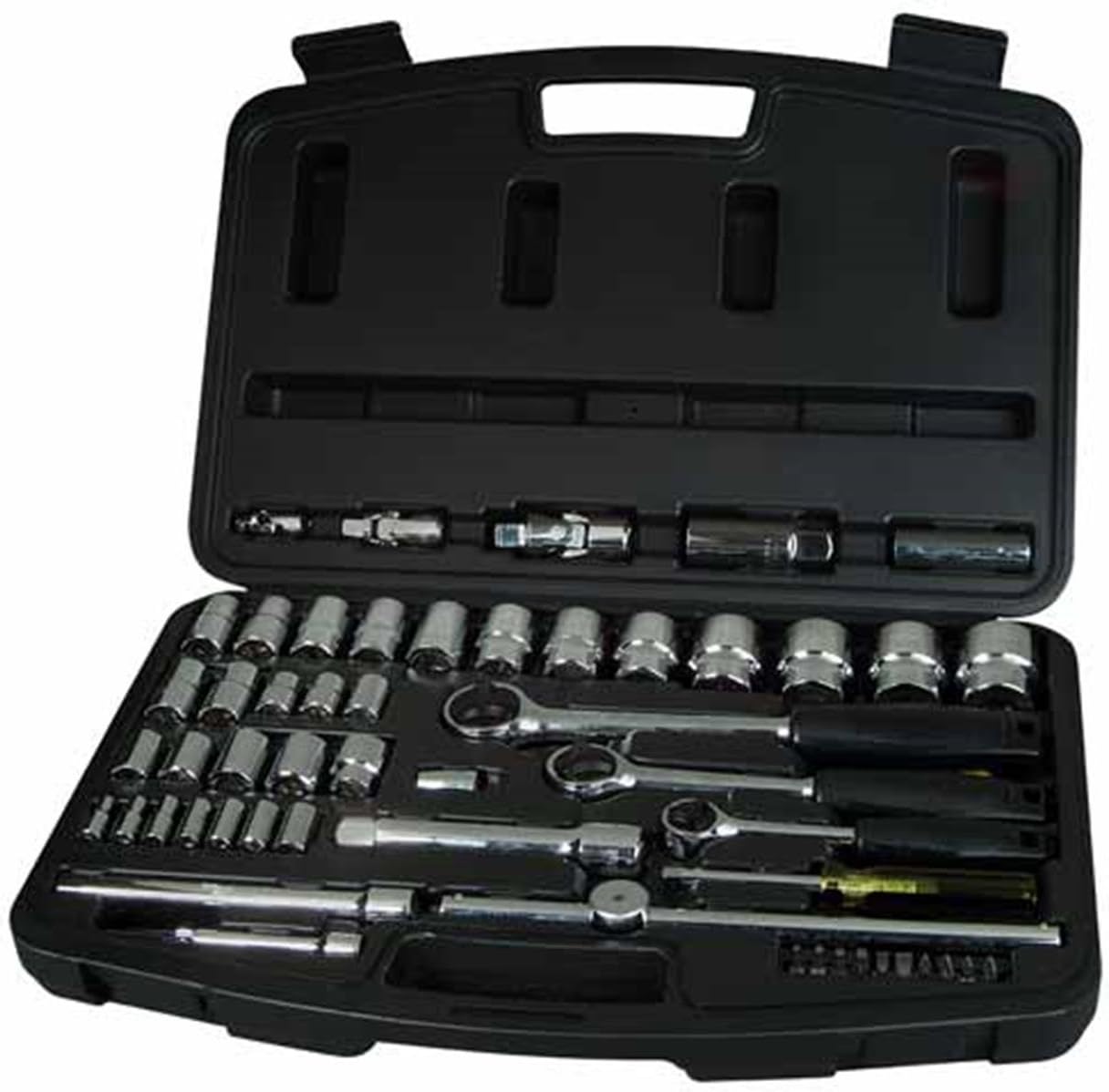 Stanley 1-94-657 1/4/ 3/8/ 1/2-inch Square Drive Socket Set (60 Pieces)