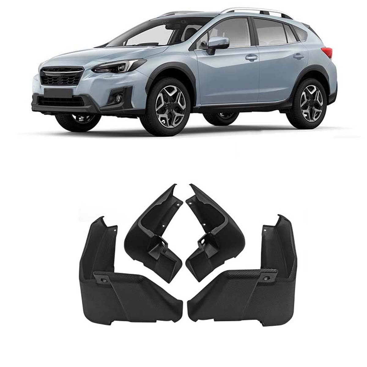 Garde-Boue pour Voiture Subaru XV 2018-2021 Bavette Protection Extérieure