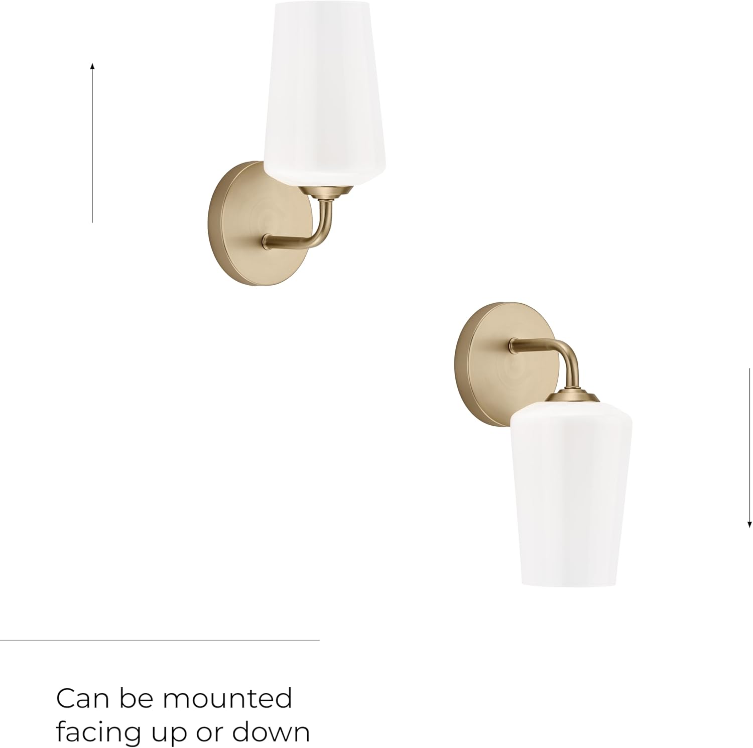 Progress Lighting Celino Collection One-Light Wall Sconce with White Glass Shade