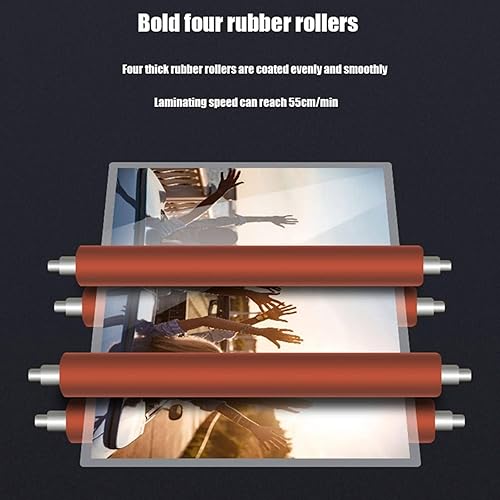 Miniatura 1 de Máquina que lamina caliente del rollo en frío, A4A3+Laminador de película de rollo en frío Máquina que lamina de una y doble cara, calentamiento